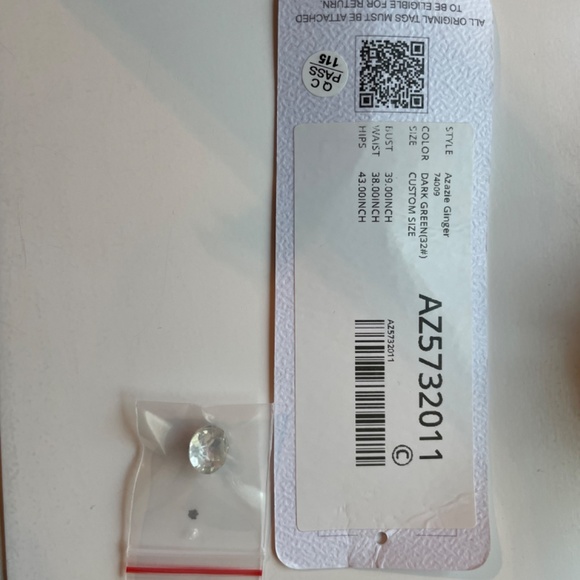 Azazie Ginger Dark Green - Picture 6 of 9